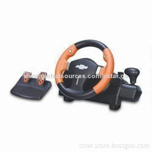 Shenzhen cheap car game steering wheel for PC video game